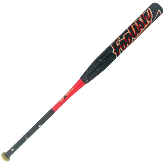 2025 ANARCHY FOOLISH BLACK 13" .5OZ END LOAD SSUSA SENIOR SLOWPITCH SOFTBALL BAT: ASPFOO25S