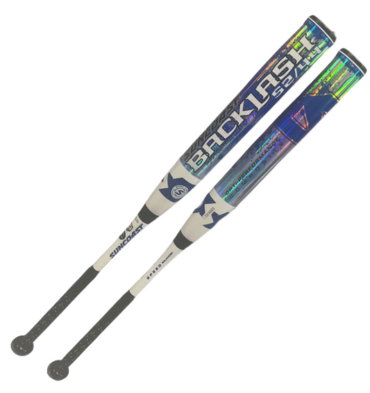 2024 SUNCOAST BACKLASH2 52/44 12" BALANCED 2PC ASA/USA SP2 SLOWPITCH SOFTBALL BAT shave roll