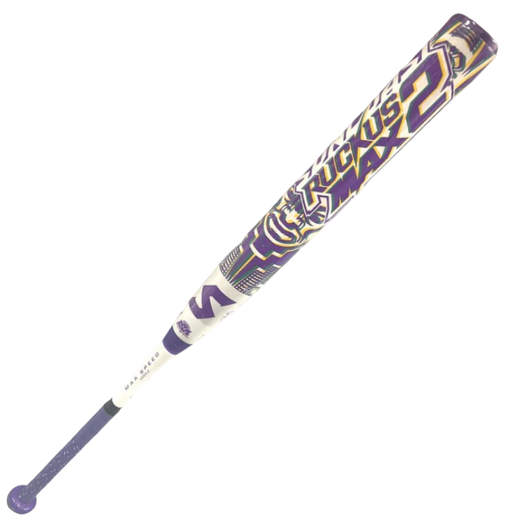 2024 SUNCOAST RUCKUS MAX 2 13" BALANCED 2PC USSSA SLOWPITCH SOFTBALL BAT: SRMUSB2 shave roll