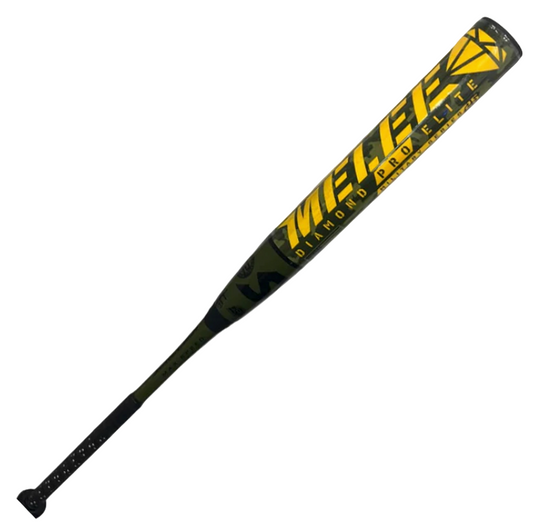 2025 SUNCOAST MELEE DIAMOND PRO ELITE 12" 2-PIECE ENDLOAD MILITARY SERIES SSUSA SENIOR SLOWPITCH SOFTBALL BAT shave roll