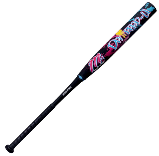 MARUCCI DRIIPPED 12.25" 2PC LOADED USSSA SLOWPITCH SOFTBALL BAT: MSPDR2LU shave roll