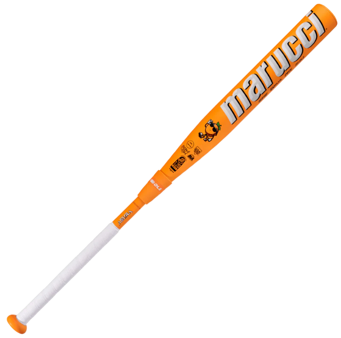 Marucci Asura Citrus Spark LE Fastpitch Softball Bat: MFPAS11O shaved rolled
