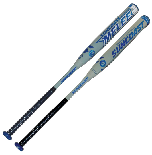 SUNCOAST MELEE DIAMOND PRO BALANCED 12" 2PC SSUSA SENIOR SLOWPITCH SOFTBALL BAT: SMDPSB12 shaved rolled