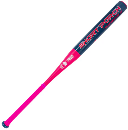 2025 SHORT PORCH FAT GUY BP LOADED USSSA SLOWPITCH SOFTBALL BAT: PINK/CHARCOAL