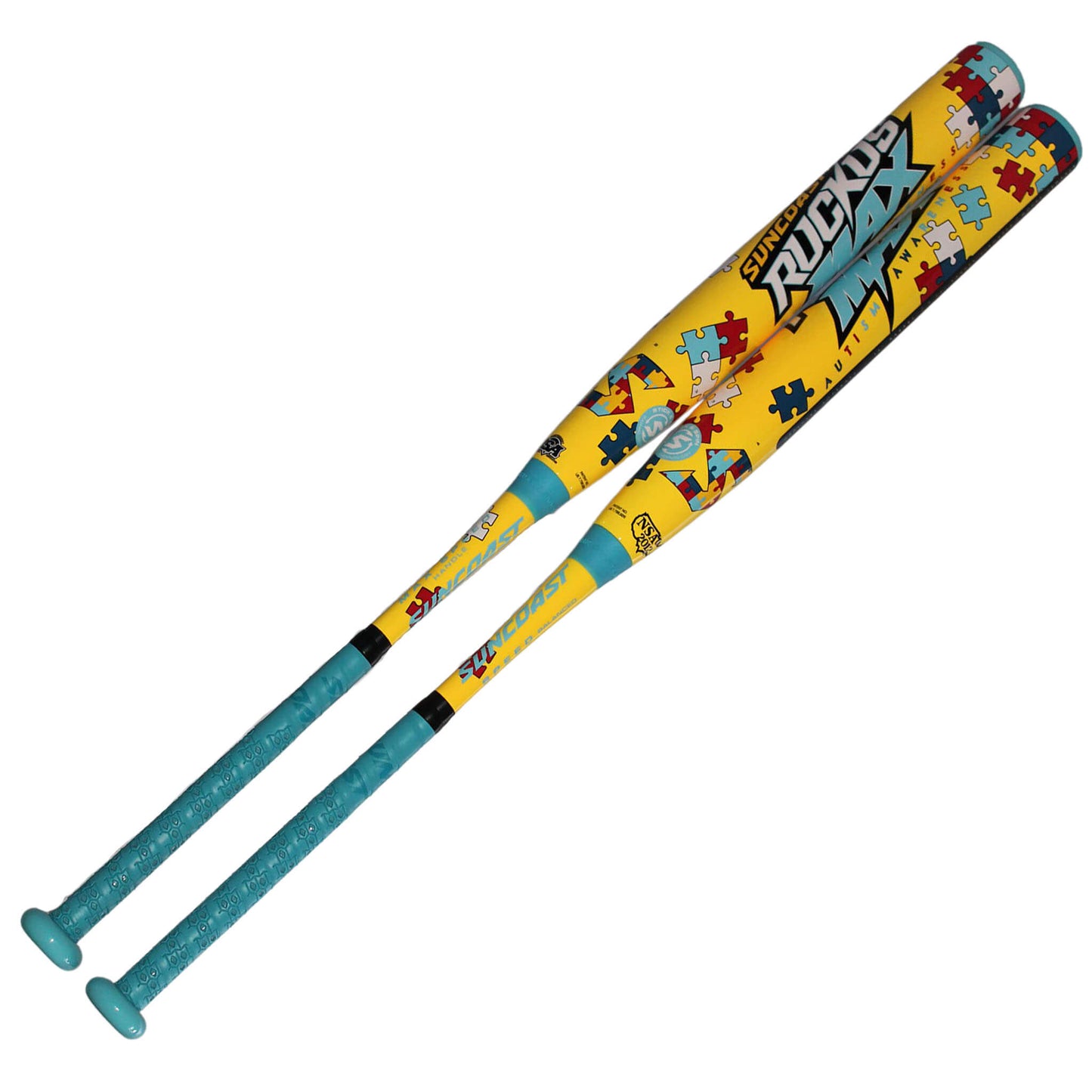 Suncoast Ruckus Max Autism Awareness Softball Bat 2-pc 13″ Balanced